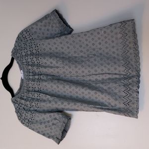 Gap - Sage Eyelet Tee